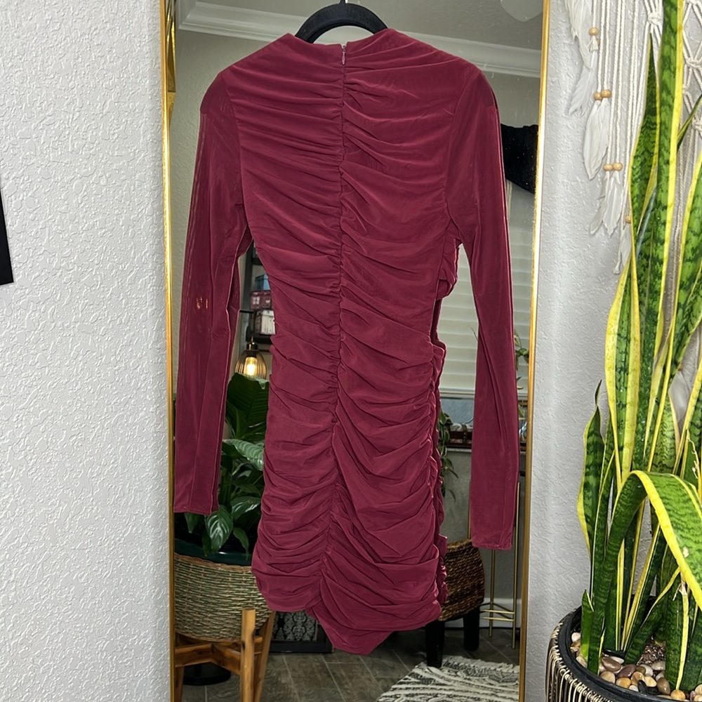 HOUSE OF CB ‘Lucinda’ Mulberry Cut Out Mini Dress NWOT - Picture 8 of 9